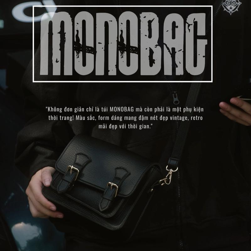 Túi Đeo Chéo d a PU Cặp d a PU Kiểu Hộp Đứng Màu Đen Vân Sọc Chống Nước Nhiều Ngăn Đeo Vai tui messenger