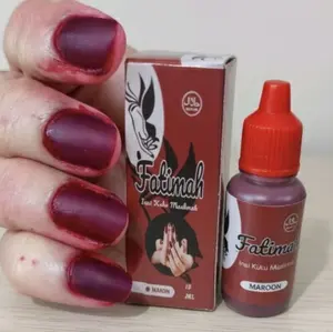 inai kuku fatimah halal dan sah di bawa sholat kemasan 15 ml Art Nail