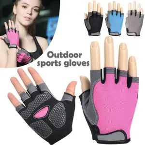 Original Cycling Gloves Bicycle Gloves Bike Gloves Anti Slip Shock Breathable Half Finger Short