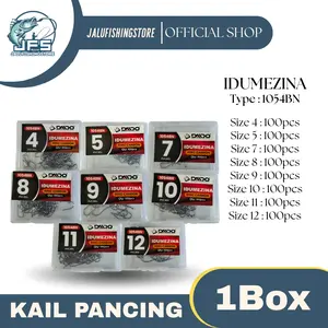 Kail Box DAIDO IDUMEZINA 1054BN - Tersedia Berbagai Ukuran - Mata Kail Super Tajam Premium