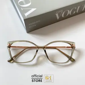 FRAME 8206 - KACAMATA WANITA MODEL TERBARU MODEL CATE EYE LENSA STANDARD OPTIC, BISA COSTOM MINUS PLUS & PROGRESIF ANTI RADIASI PHOTOCROMIC DAN BLUECROMIC