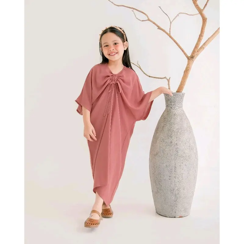 KAFTAN ANAK TERBARU LEBARAN 2024 VIRAL KEKINIAN BAJU LEBARAN ANAK BUTIK PREMIUM  Polos Katun 1