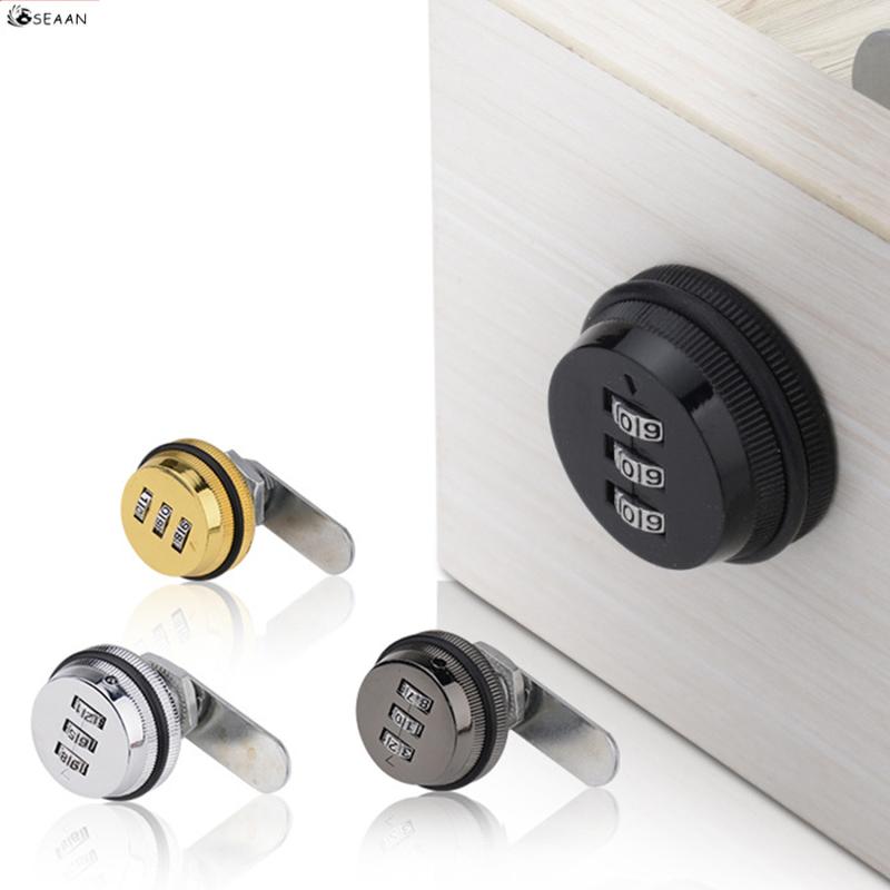 3 Digit Combination Password box Lock 20-30mm smart Cam Code Lock Zinc ...