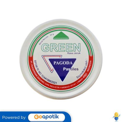 Gambar PAGODA GREEN PASTILLES 35 GRAM KALENG dari Apotek Yovita Farma Bandung by GoApotik Kota Bandung Tokopedia