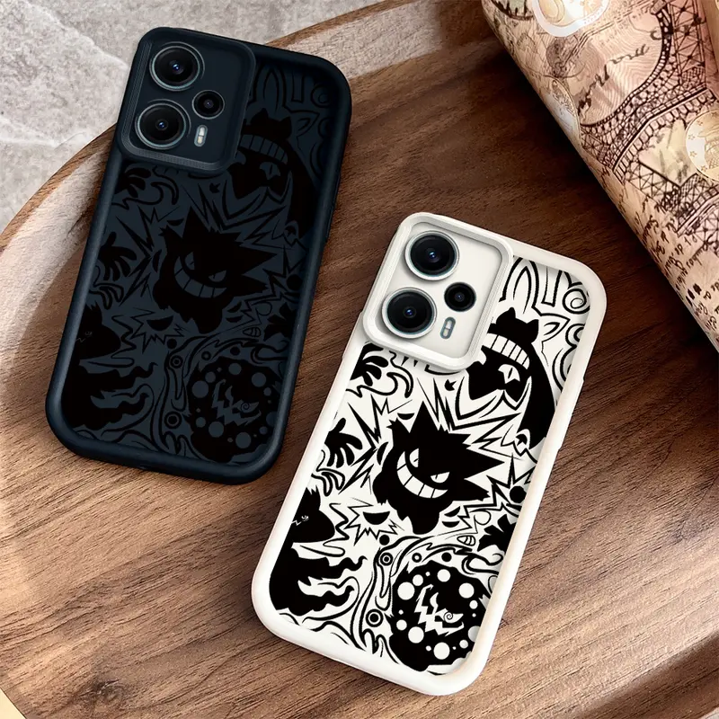softcase soft case casing hp Xiaomi Poco F5[5G],Gengar,Tahan jatuh,softcase,kreativitas,kepribadian,TPU material,Baru,cover Ponsel Protection 1