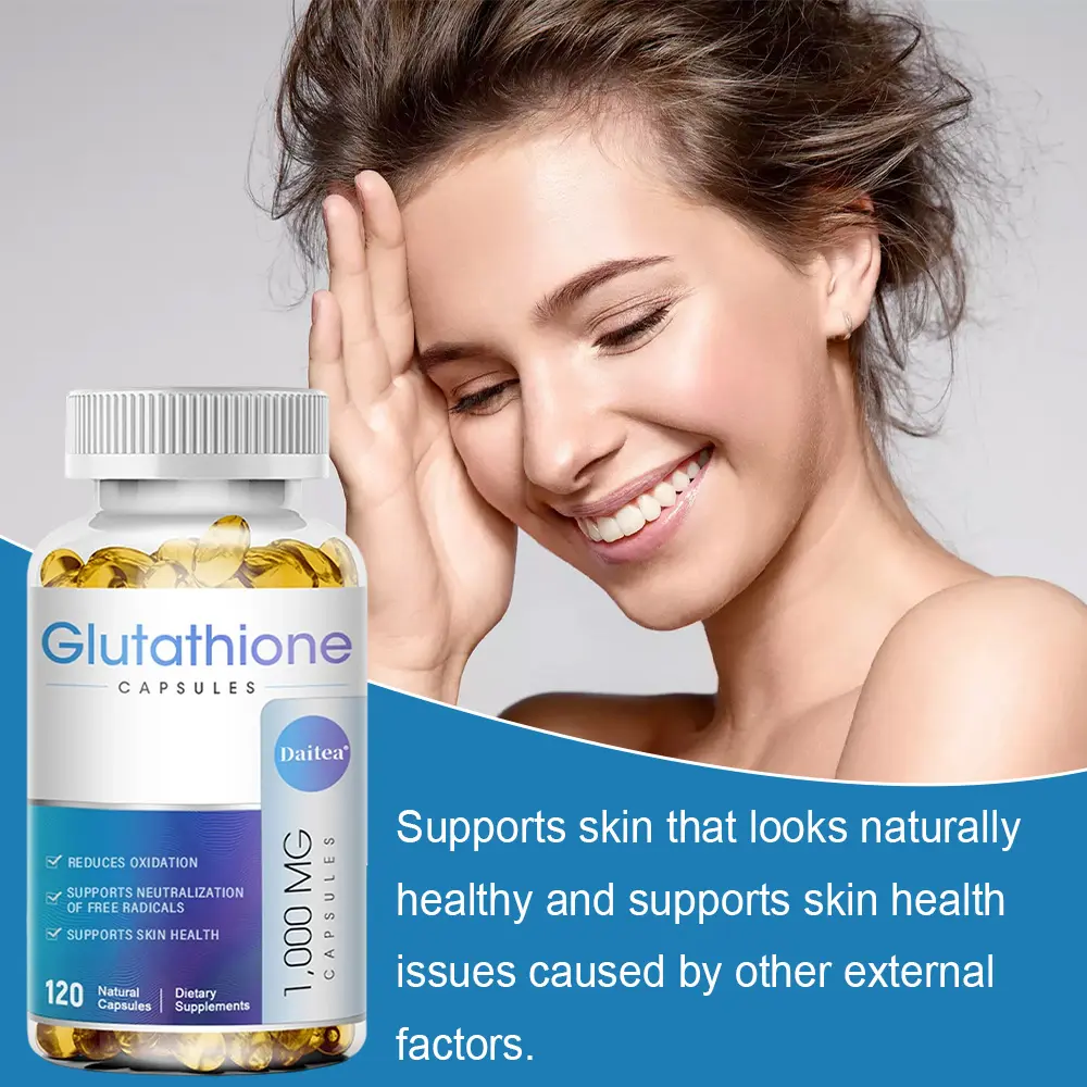Daitea L-Glutathione Capsules, Natural Antioxidant, Anti-Aging, Skin Whitening, 120 Capsules - TikTok Shop Philippines Daitea L-Glutathione Capsules, Natural Antioxidant, Anti-Aging, Skin Whitening, 120 Capsules - TikTok Shop Philippines