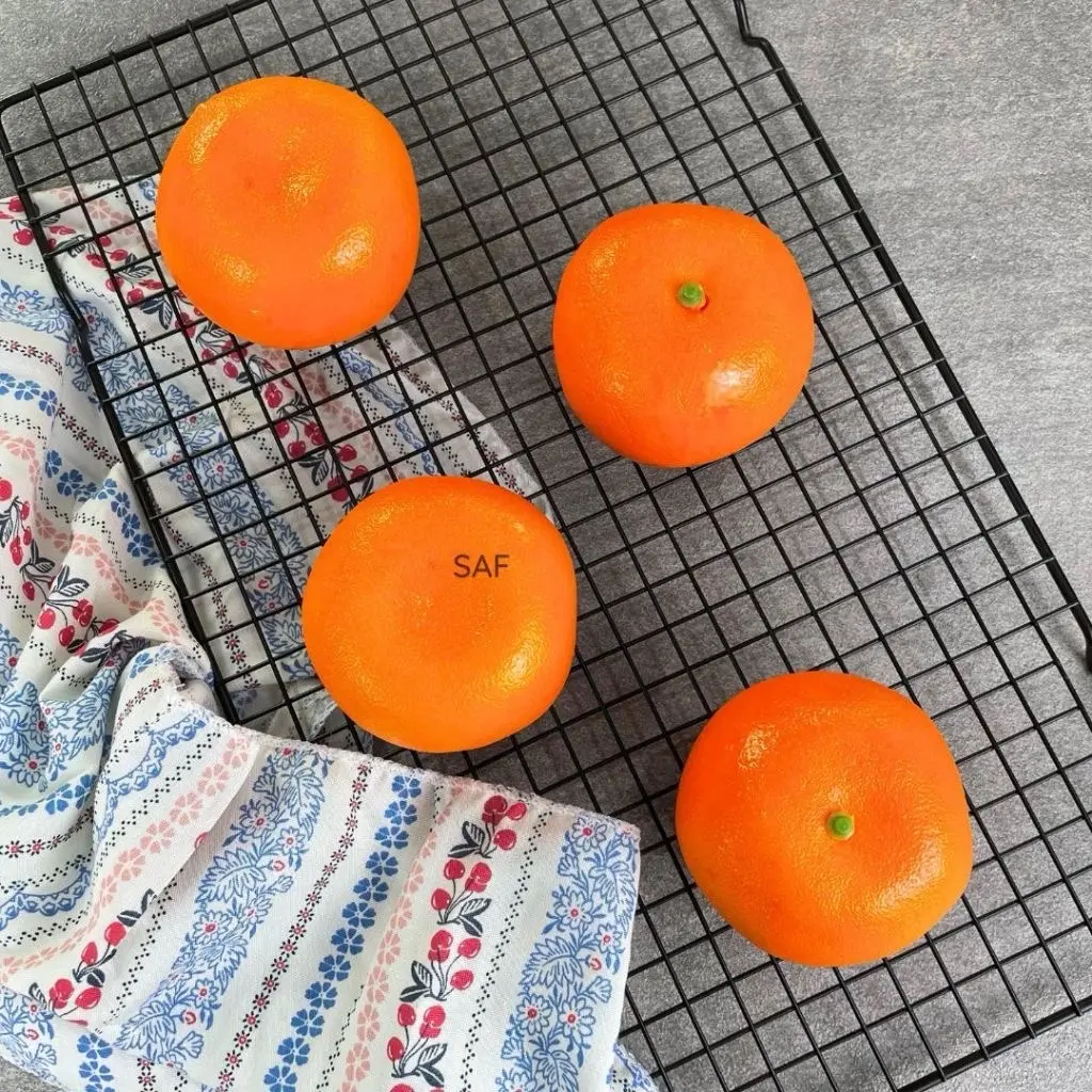 Jeruk Artificial Dekorasi Foto Produk - Buah Jeruk Palsu (Fake Orange)