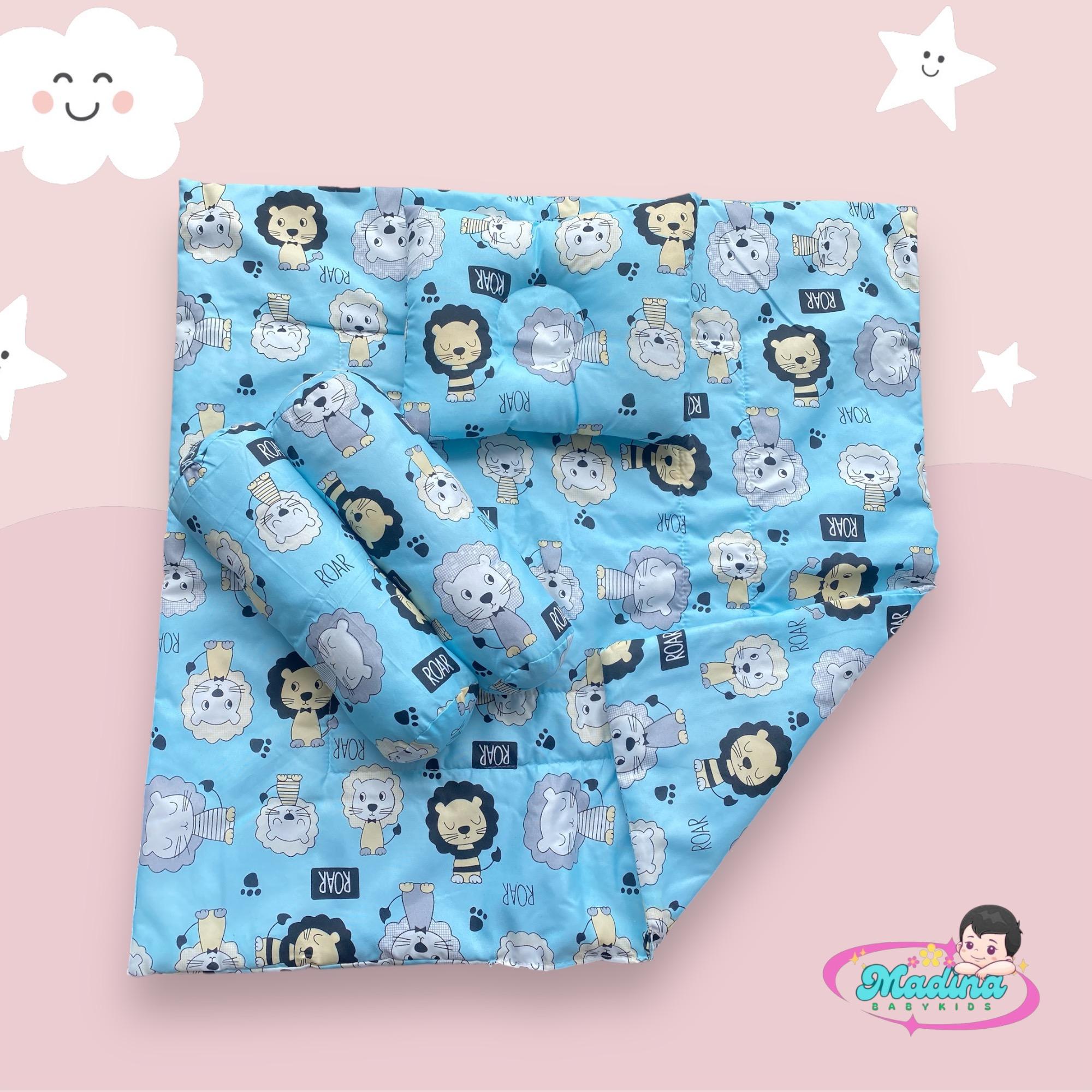 Bedcover bayi 1 set / 1 bantal 2 guling -Perlengkapan Tidur Matras