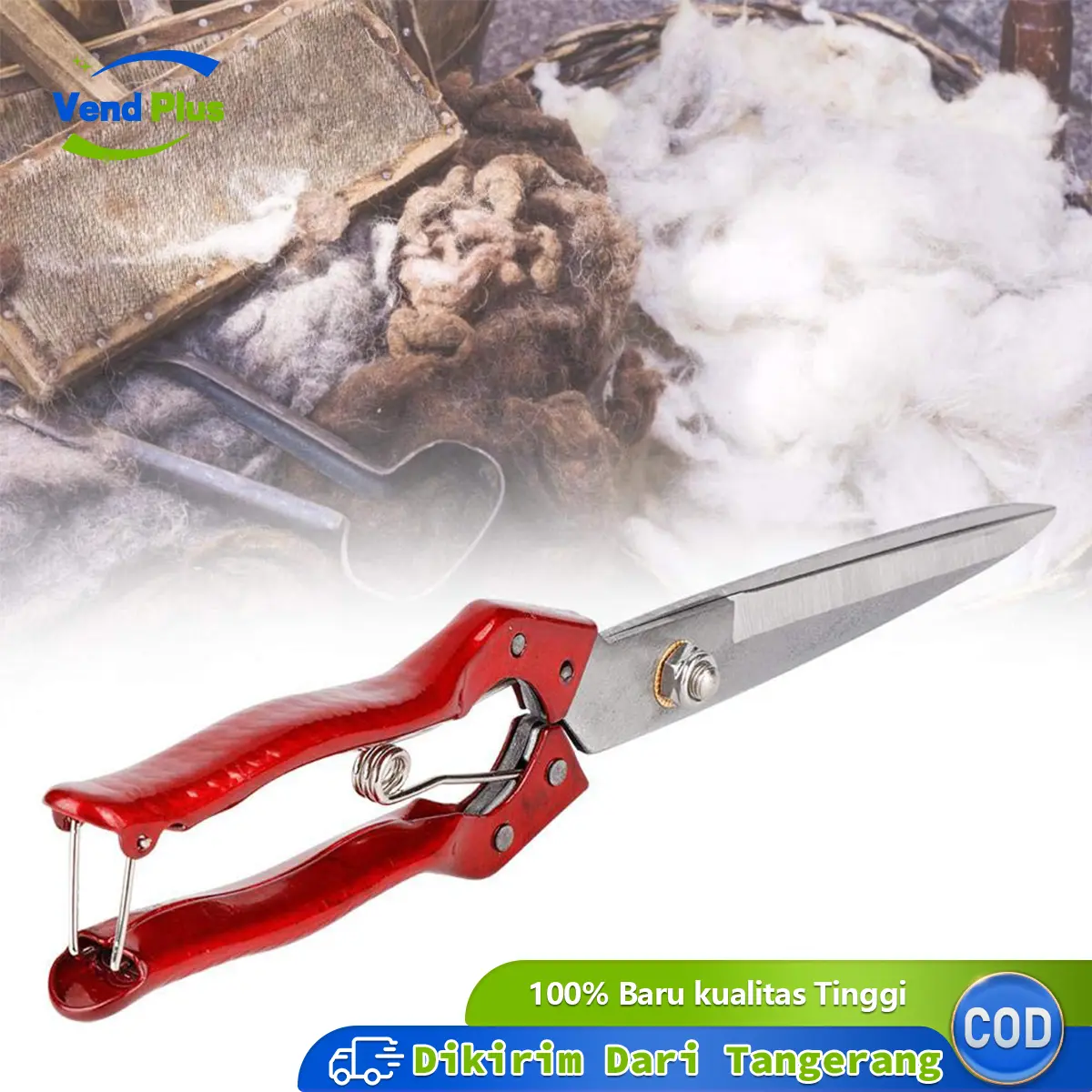 30cm Gunting Cukur Bulu Domba Wool Scissor Gunting Rambut Hewan Ternak Gunting Logam Serbaguna Yang Tajam