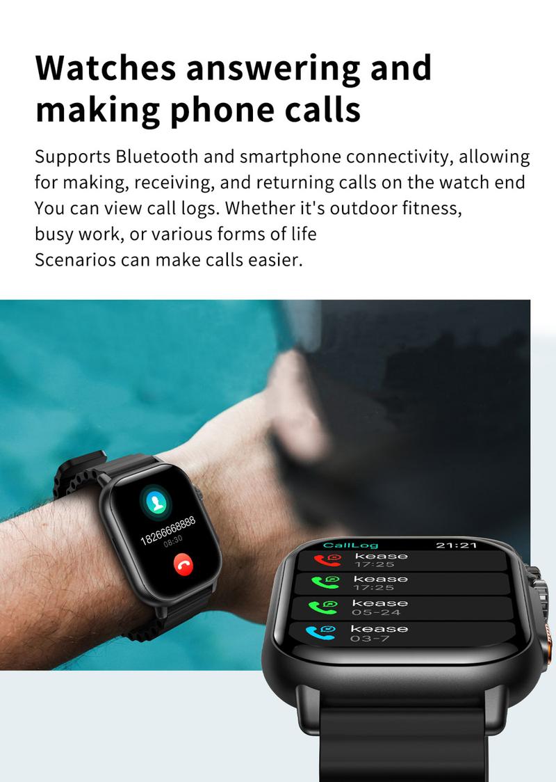 Product Introduction of Prettylittle Smart Watch Women Supports NFC Screen off display Multiple Sports Modes IP68 Waterproof Information Notification Voice Assistant Bluetooth Music Call Smart Watch Men 17