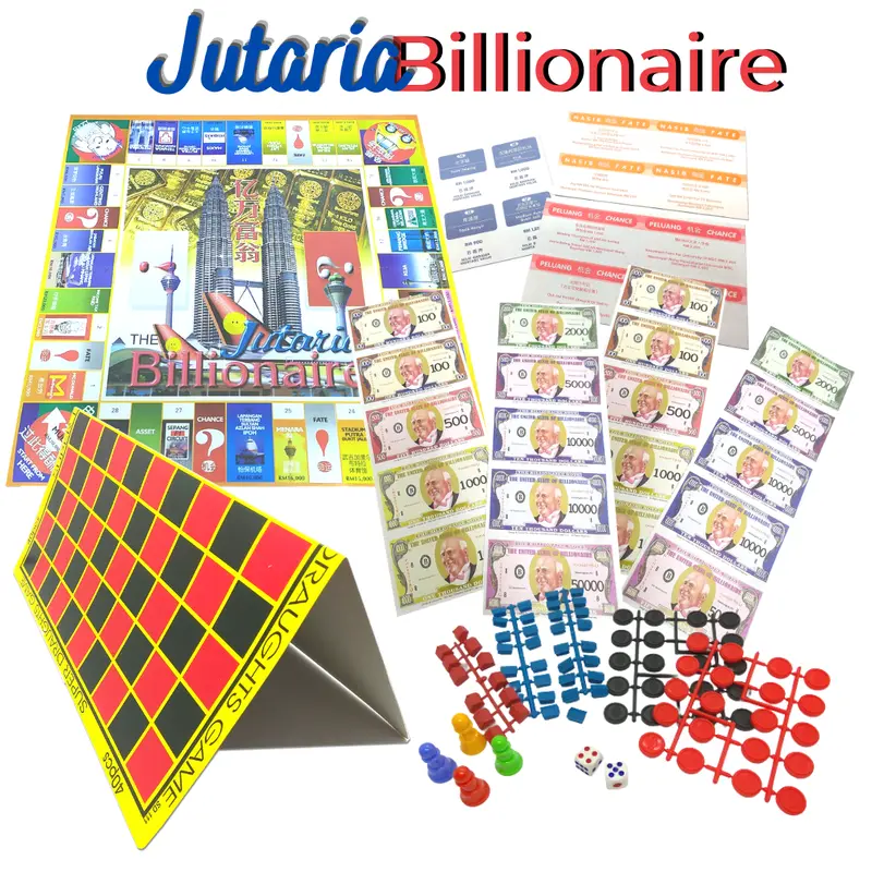 [Big Board] 2 In 1 The Billionare Jutaria Game & Draughts Game - TikTok ...
