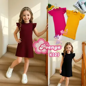 Calista Dress Rajut Anak Cewek Lucu Kekinian | Baju Anak Perempuan 2-4 Tahun
