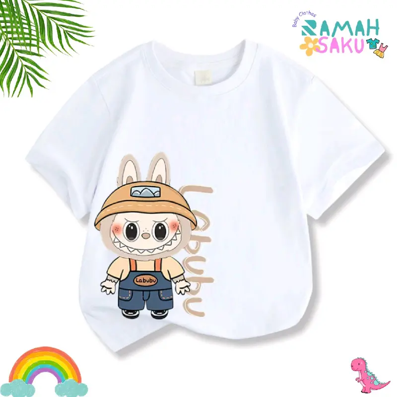 Kaos Anak Motif Labu Labu untuk Usia 3-8 Tahun Laki-Laki Perempuan Fashion Pakaian 1