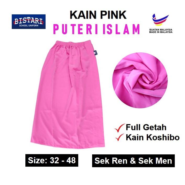 Kain Pink Puteri Islam PPIM Susun Tepi Bergetah Sekolah Rendah - TikTok ...