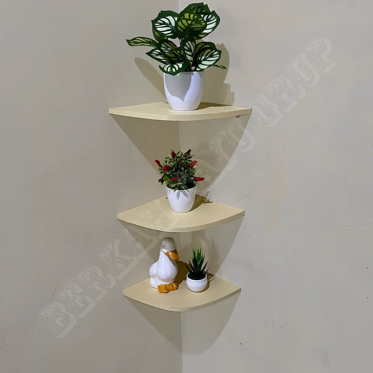 Rak Sudut Dinding Kamar 3 Susun/Set Rak Ambalan/Rak sudut 3 susun Dekorasi dinding