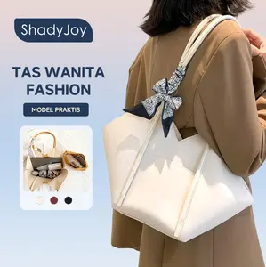 [Diskon Promo] Lelang Clear Tas Bahu Wanita Model Baru - Tas Tote Kulit PU Mewah & Stylish Cocok untuk Komuter Sehari-hari Ringan dan Nyaman Dibawa