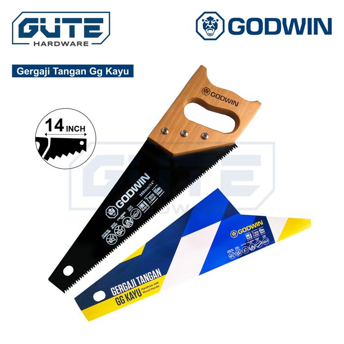 Gambar GUTE GODWIN Gergaji Tangan 3 Mata Teflon Coated GG Kayu Gorok Kayu - GWN Kayu 14 Inch dari Gute Hardware Kota Surabaya 5 Tokopedia