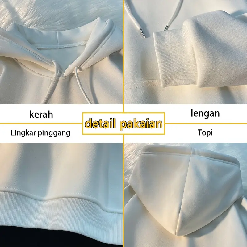 NASA IDOL Hoodie Reflektif Bercahaya Atasan Oversize Pria Hitam Dewasa Distro  Keren Premium E011 4