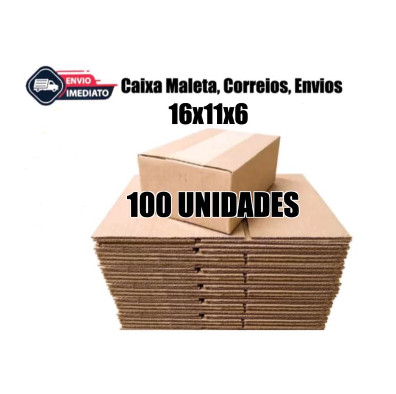 100+Caixas+de+Papelão+16x11x6+Embalagem+Pequena+Mercado+Envios+Correios+Ecommerc...
