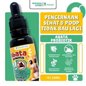 Holycatlabs ABATA Vitamin Probiotik Pencernaan Kucing Sehat & Poop Tidak Bau 20ml