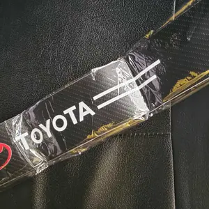 [ BISA COD ] Full set (4 Pcs) Car Carbon Fiber Treshold strip Protector - Stiker karbon mobil pinjakan di bawah pelindung pintu mobil