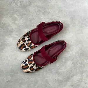 Sandaluv BELLA LEOPARD SEPATU BALLET WANITA CANTIK 2025 SIZE 37-40 Shoes Selop Elegan Nyaman Optimal cocok untuk Sehari-hari