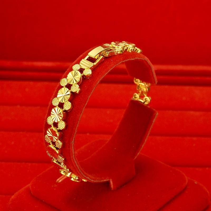 Product Introduction of Copper gold-plated watch chain, Geely bracelet, gold-plated accessories, non fading, non peeling alarm jewelry -24H shipping, free gift jewelry box 12