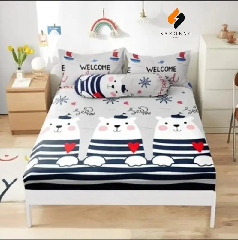 Sarung Kasur Busa Resleting Inoac 180x200 Tebal 20cm Motif Abtrak - Bantal, Guling Lantai 1
