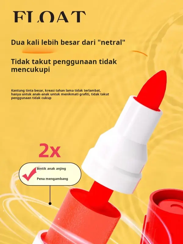 AIGD  acrylic marker / spidol 1 set lengkap / cat acrylic / Spidol Air TulisanMengapung / Spidol Ajaib Mainan /4-12Warna Anak Belajar Toys 6