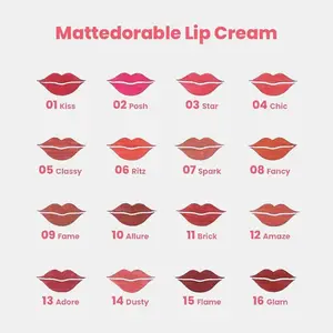 HANASUI mattedorable lip cream - lipstik hanasui Matte Black