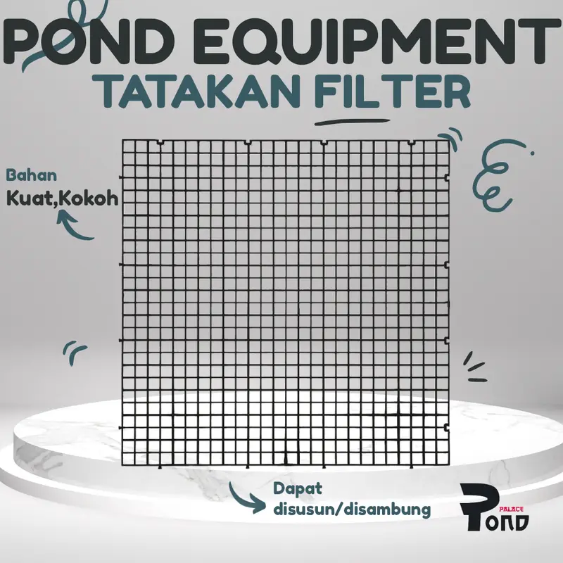 Egg Crate Frag Rak Coral Tatakan Filter Hitam 0