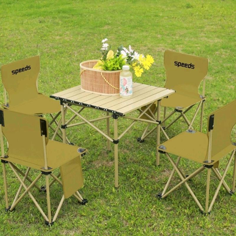 SET PAKET 2 KURSI 1 MEJA XL TABLE ALUMUNIUM OUTDOOR CAMPING MULTIFUNGSI 1