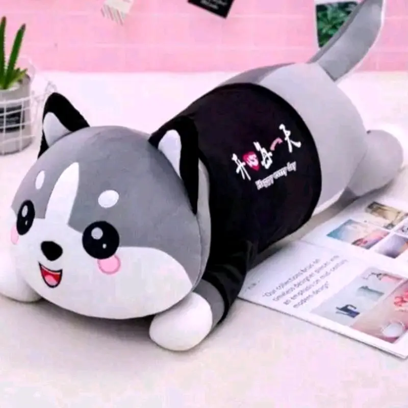 bantal guling karakter kucing lying atau kucing rebah berukuran 50CM bahan plush premium berlebel SNI Dolls 1