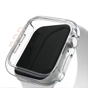 Silicon Soft Case Smart Watch Case Jam Tangan Pintar  Protection Bumper iWatch Ultra 49mm Transparan