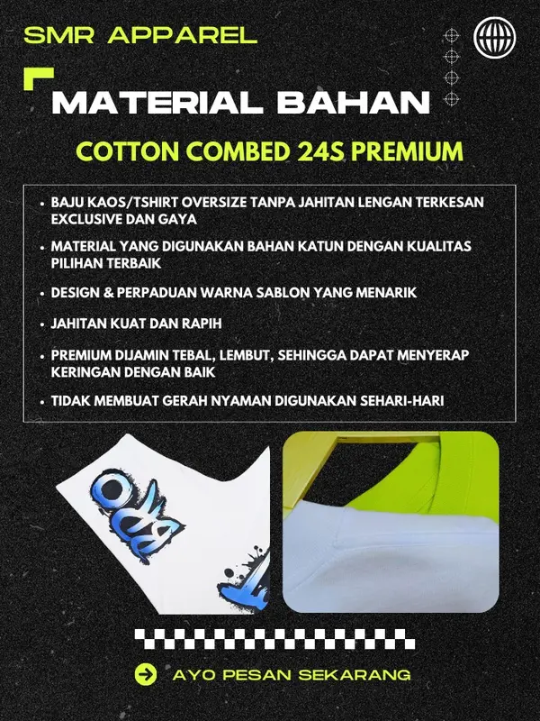 SMR APPAREL - Kaos Tshirt Oversize Text Me Cotton Combed 24s Pria & Wanita Distro Polos Baju Katun Dewasa 6