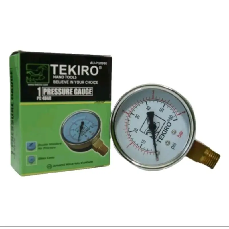Manometer Original Tekiro. Alat Pengukur Tekanan Boiler Setrika Uap - Pengukur Suhu Boiler Setrika Uap 0