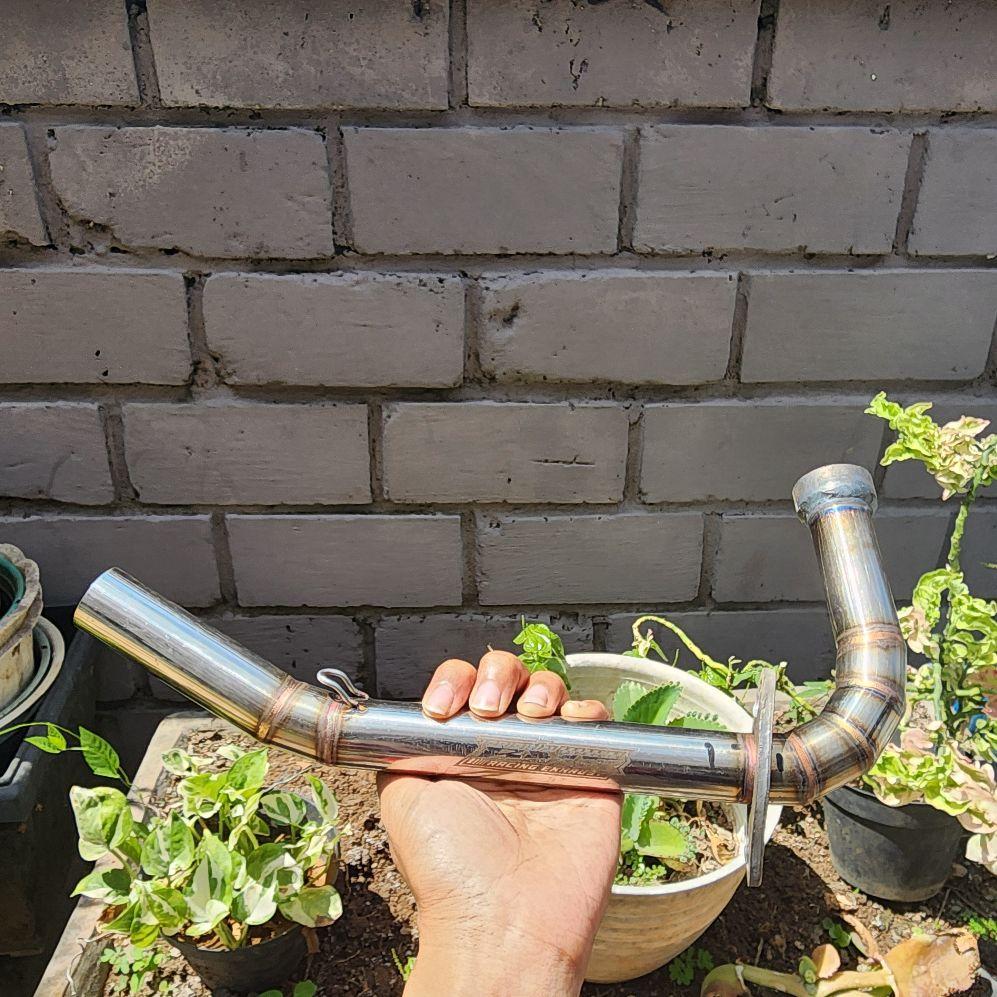 Leheran knalpot mio sporty soul smile pipa 26mm ke 28mm stainless Motor Motorcycle