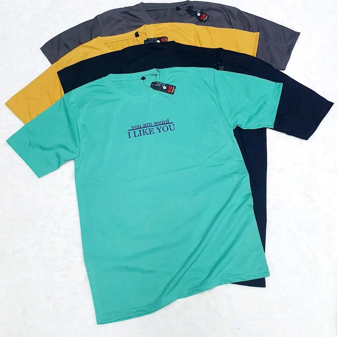 paket 4pcs kaos mixbrand DISTRO | baju distro pria dan wanita Motif Atasan Dewasa Keren Katun