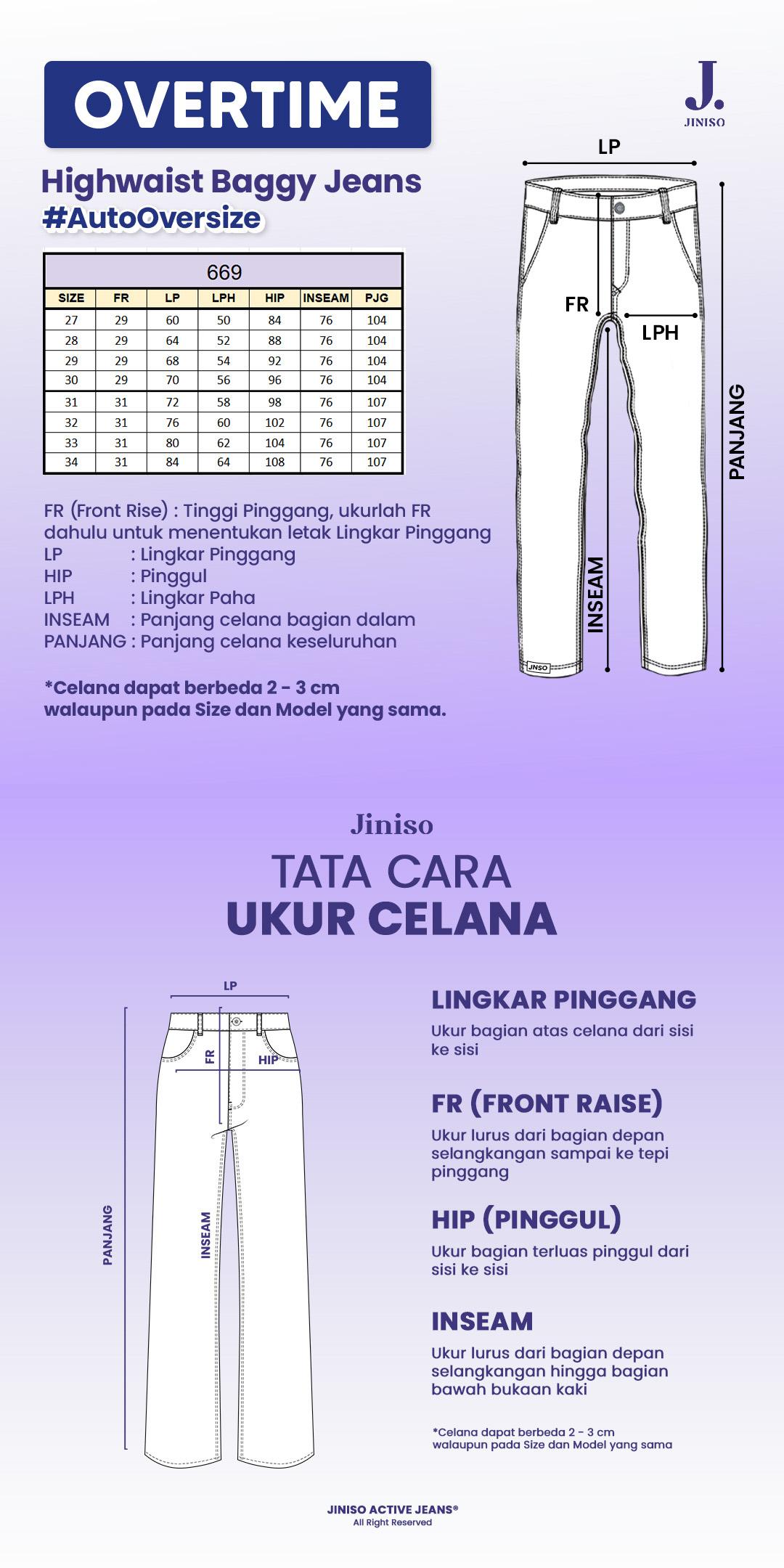JINISO OVERTIME - 669 Ultra Baggy Highwaist Celana Jeans Wanita JINISO OVERTIME - 669 Ultra Baggy Highwaist Celana Jeans Wanita