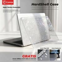 Gambar COPPER Hard-Shell Glitter Case - kompatibel for MacBook Neo / Air / Pro - M1 / M2 / M3 / M4 / M5 / Max - 2026 / 2025 / 2024 / 2023 / 2022 / 2021 / 2020 / 2019 / 2018 / 2017 / 2016 – 13 / 13,3 / 13,6 / 14 / 15 / 15,6 / 16 inch - Glitter Clear, Air 13" A1466/1369 dari Copper Official Balikpapan Kota Balikpapan 1 Tokopedia