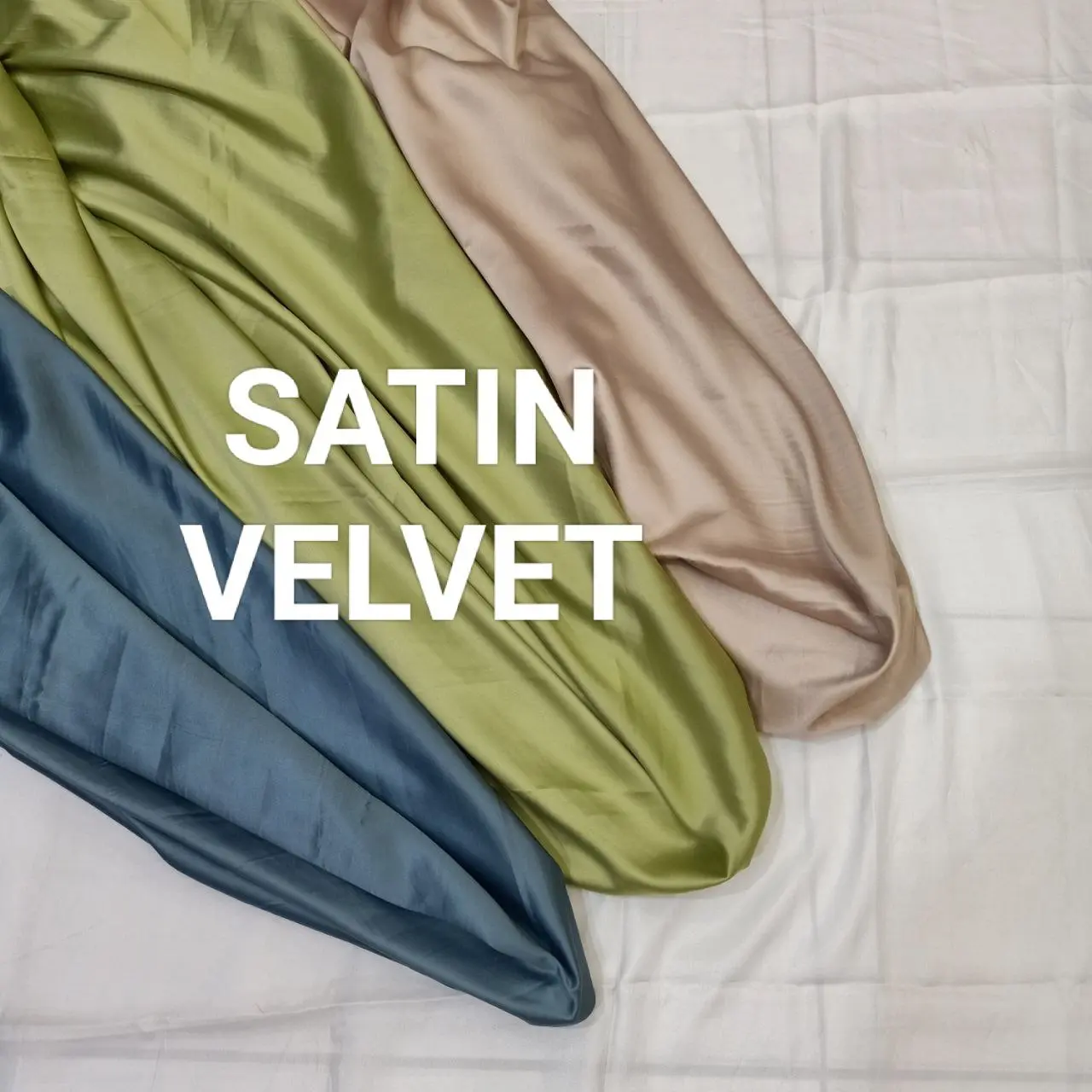 Kain Satin Velvet Untuk Furing Atau Dress Meteran - Lovelyntextile23