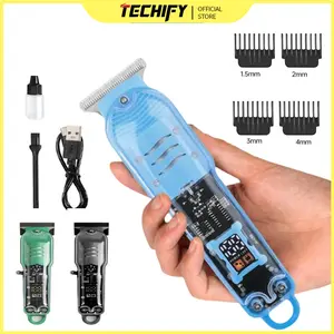 Alat Cukur Rambut Elektrik, Alat Cukur, Alat Cukur Elektrik Salon Rambut, Alat Cukur Elektrik, Alat Cukur Jenggot USB Tipe-C, Alat Potong Rambut di Rumah, Pemangkas Jenggot Pria