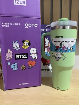 Product Review of Goto [COD] K-Joy X BT21 Tumbler Tahan Dingin Panas Botol Tempat Minum Aesthetic 1.2L from M**i 0