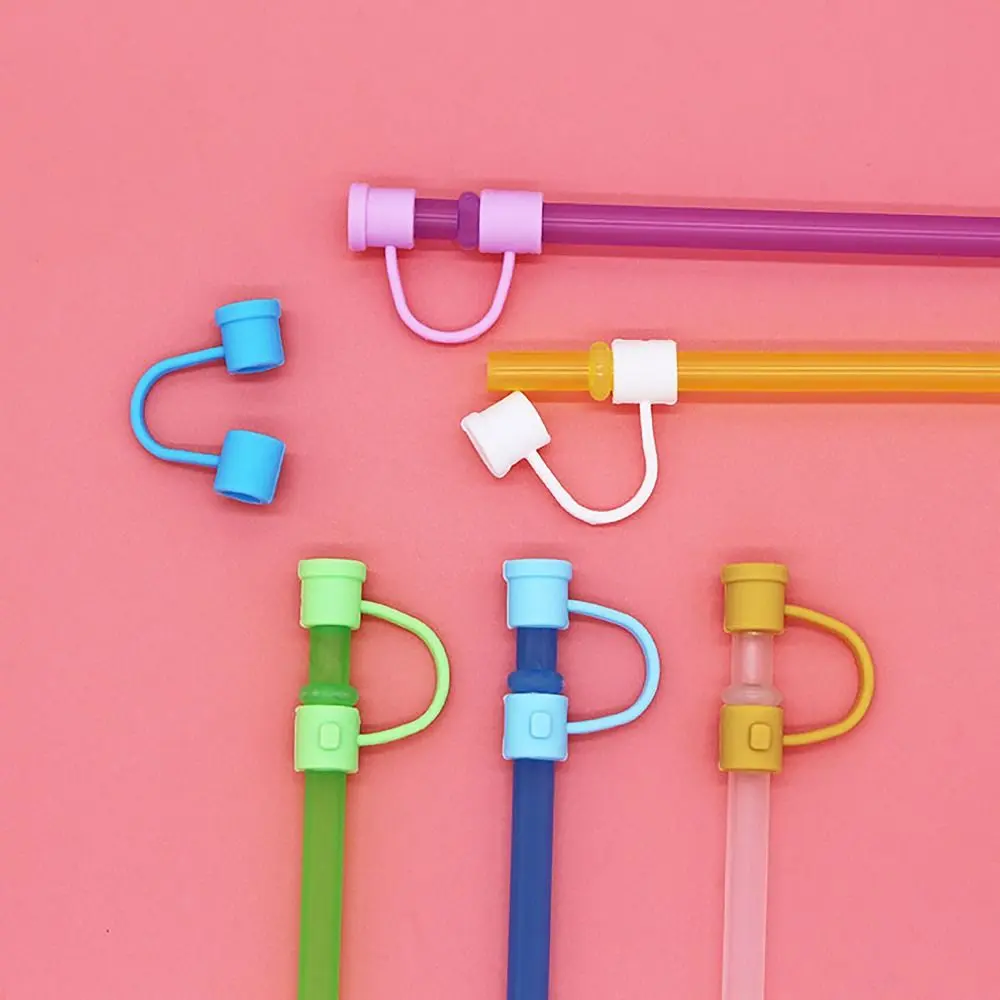 Reusable 8mm Straw Tips Covers Cap Protector Dust-Proof Straw Topper Good Sealing Straw Tips Lids for Party Supplies