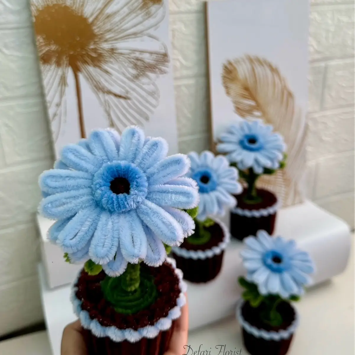 Bunga Kawat Bulu Gerbera|DIY