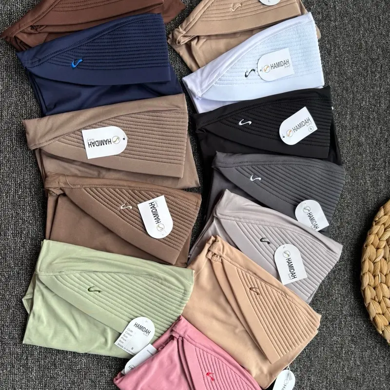 Bergo Hamidah S Pad Tebal Besar Original Hamidah bergo sport jilbab instan 6