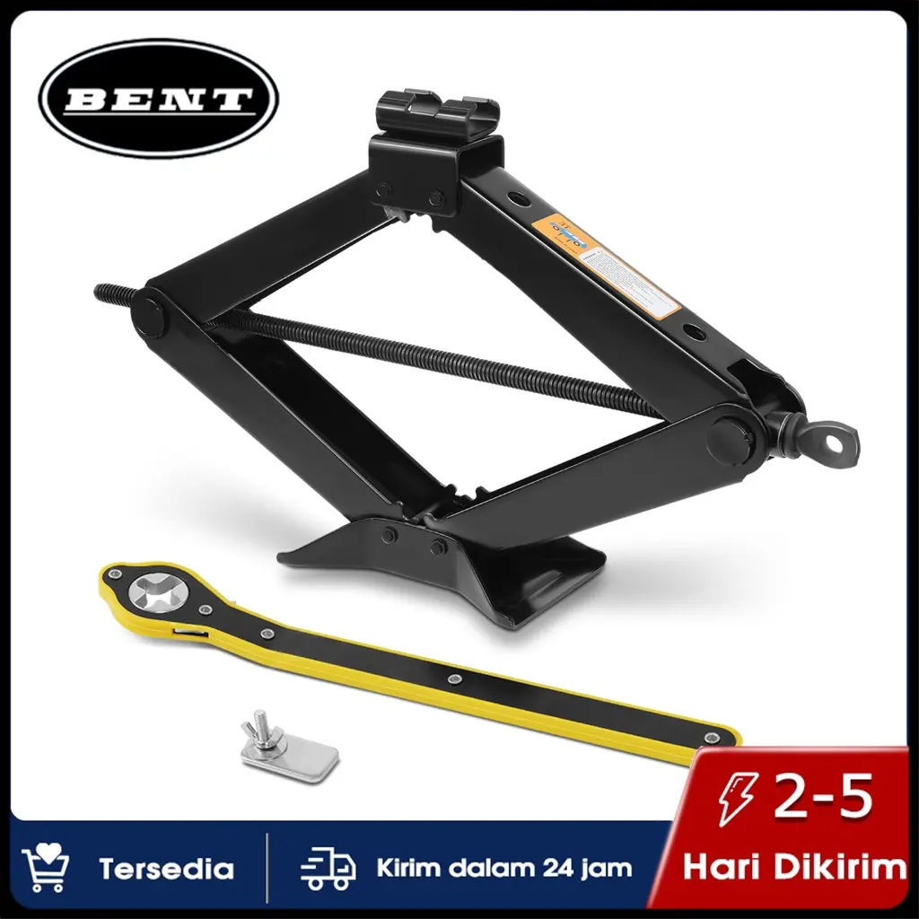 Dongkrak Mobil / Universal Dongkrak Gunting Pengangkat Tipe Tangan Portabel 1Ton