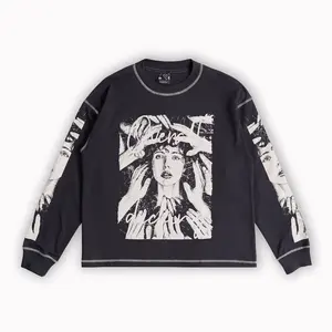 Longsleeve Serger Stitch Overall decking Contested grey