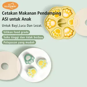 IICOBEAR Cetakan Silikon Food Bayi Grade Cetakan Kue Kukus & Makanan BPA Free Cocok untuk Berbagai Cara Pembuatan Makanan Pendamping ASI Alat Kitchenware