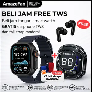 AmazeFan Smartwatch X20 Ultra Jam Tangan Pria Wanita Fashion Sport 49MM Titanium & Ceramic Case Heartrate Garansi 1Th Resmi